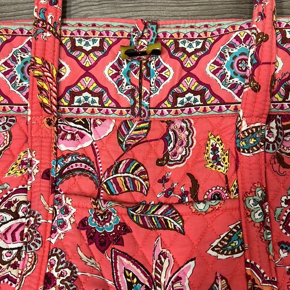Vera Bradley Retired Color - Call Me Coral Large Tote - Picture 2 of 12